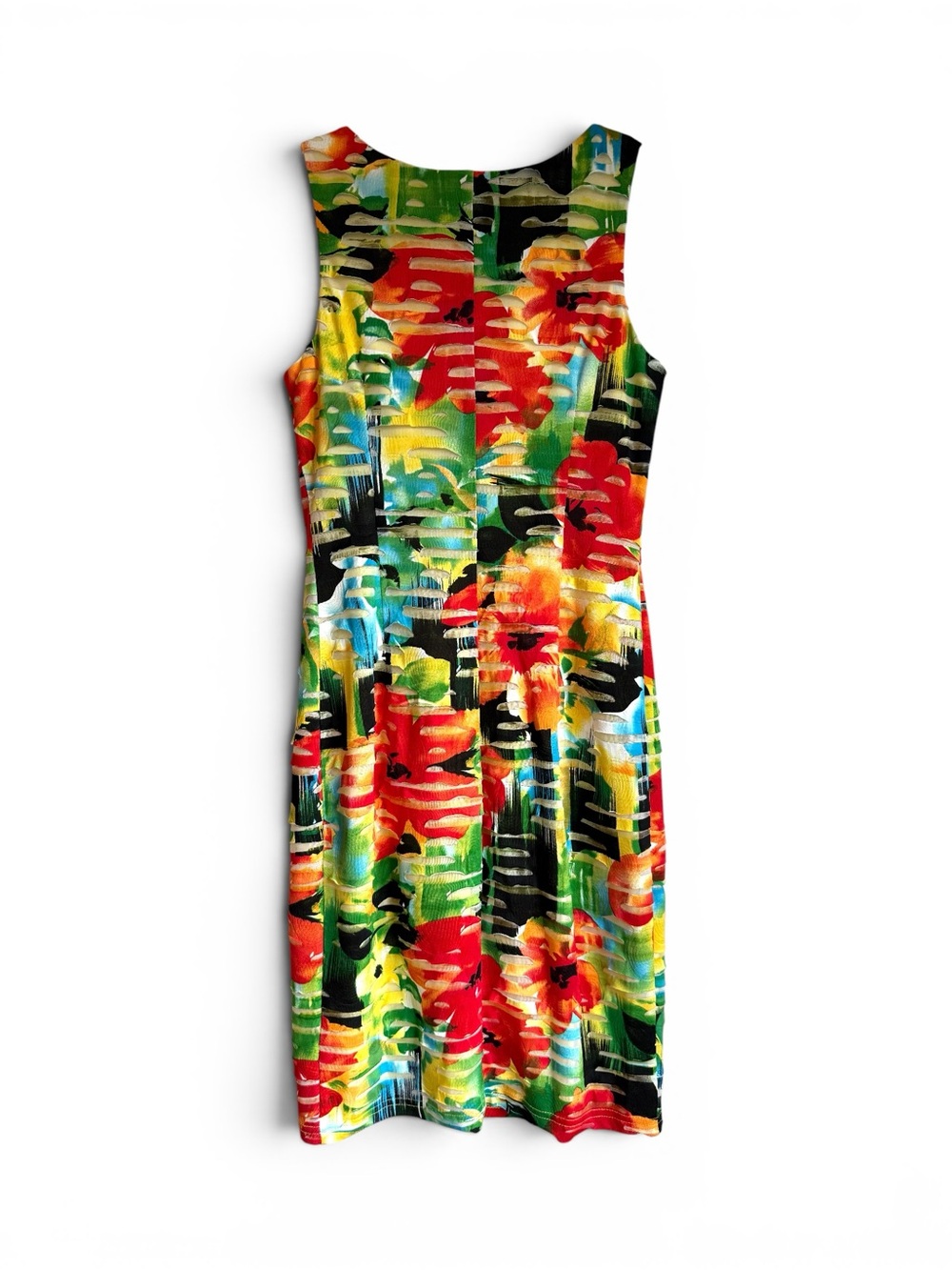 Joseph Ribkoff Textured Floral Cutout Dress XS/S - Picture 7 of 7